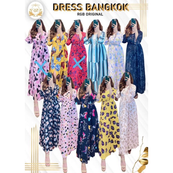 Gamis Dress Bangkok RGB Original Jumbo