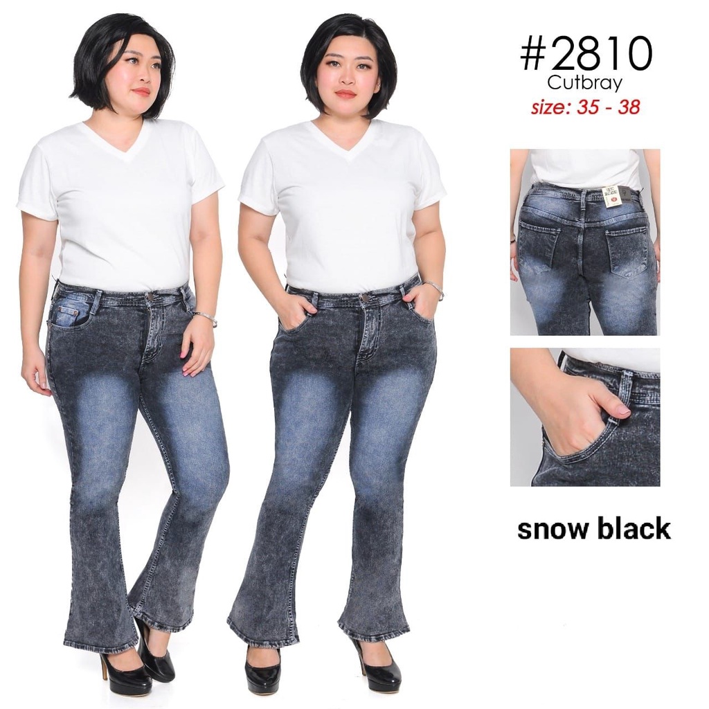 Celana Panjang Jeans Wanita Cutbray Jumbo 35 36 37 38 Bisa Bayar Ditempat(COD)