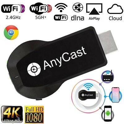 Wireless display dongle hdtv Anycast 4k 2k UHD dual band easy sharing dlna miracast airplay ios android windows mac m100 m-100