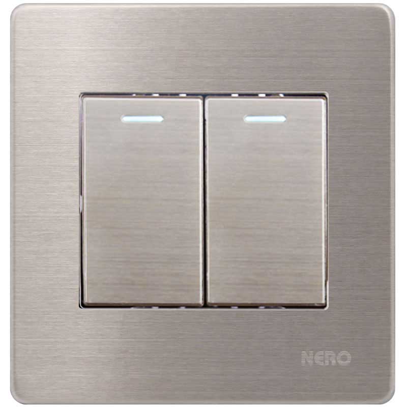 STAINLESS V81622-Stainless Saklar Seri Hotel NERO