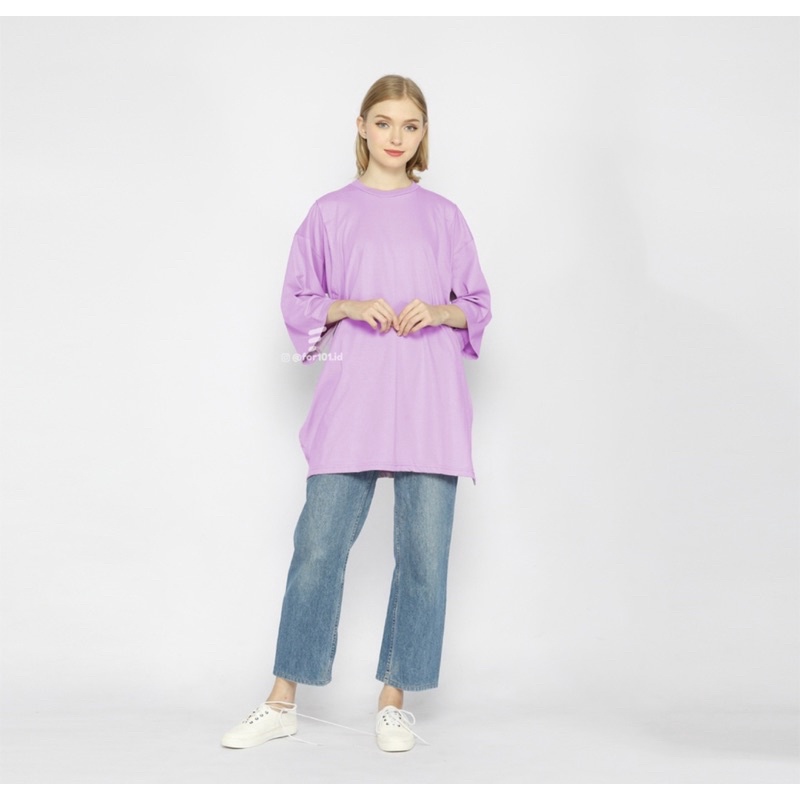 Kaos polos over size premium 7/8 tunik