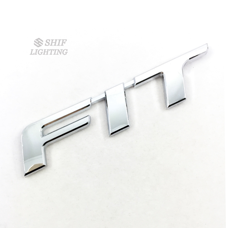 1pc Stiker Emblem Logo Honda Fit Jazz Bahan Abs Chrome