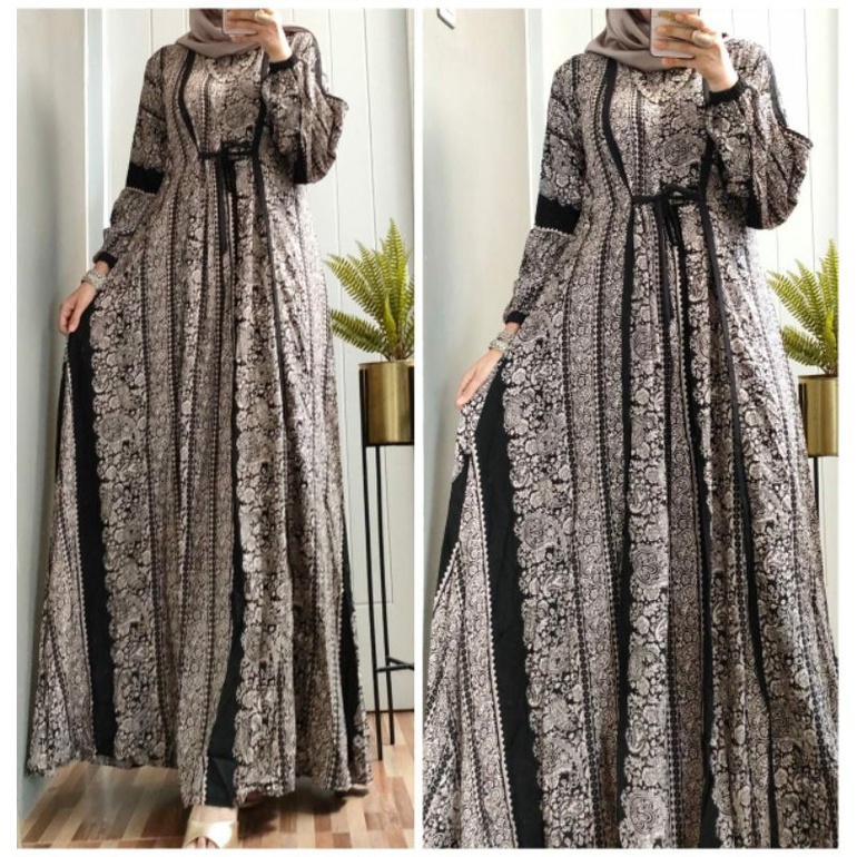 Widi dress. Gamis Mix Madam Sexi By NVL