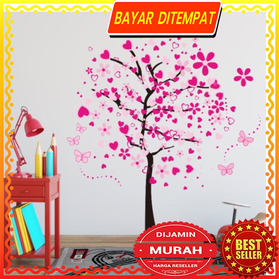 Dinding Stiker Transparan / Wall Sticker / (60x90cm x 2set) A04 TKM