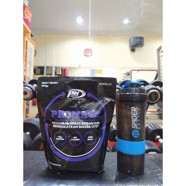 PH Nutrition ProMass 2 lb lbs Pro Hybrid Mass Muscle Gainer 900 gr gram