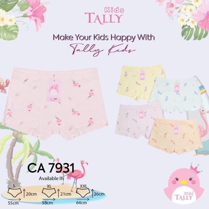 Tally Celana Dalam Boxer Anak Perempuan 7931