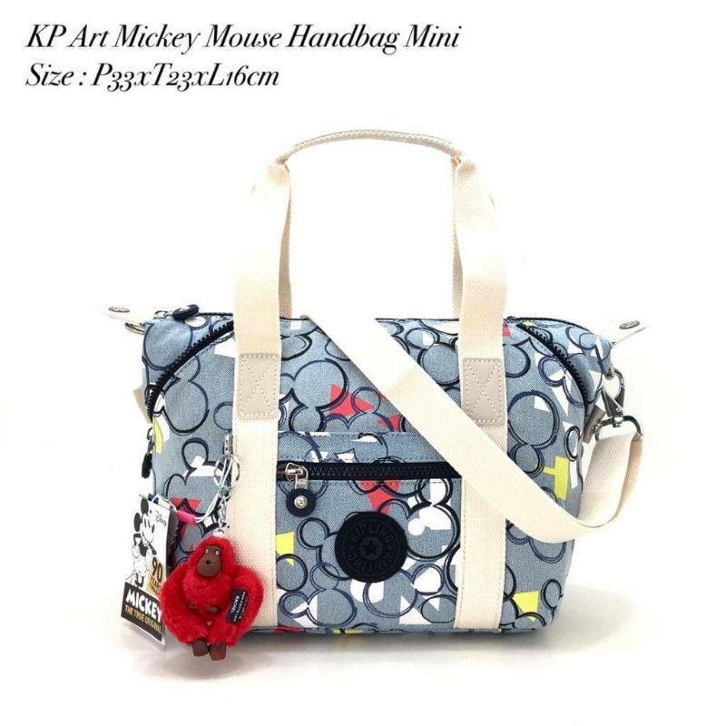 Handbag Shoulders bag tas bahu Kipling art mickey mouse small