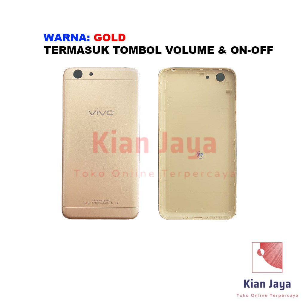 Backdoor Vivo Y53 Back Cover Tutup Belakang Baterai Cassing Casing Backcase Original