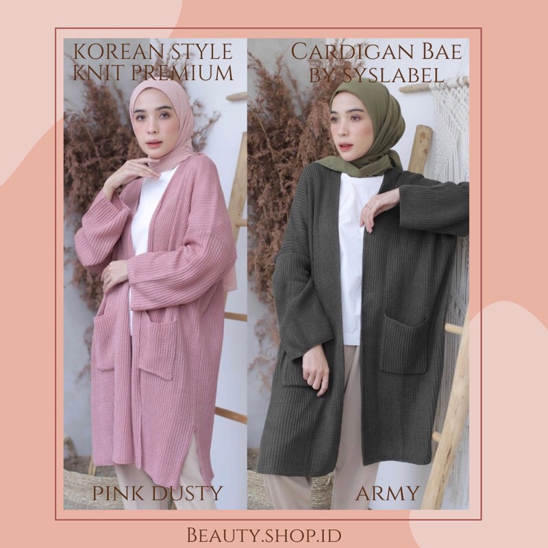 [PREMIUM] LONG CARDIGAN BAE BY SYSLABEL - KNIT CARDI PREMIUM A5