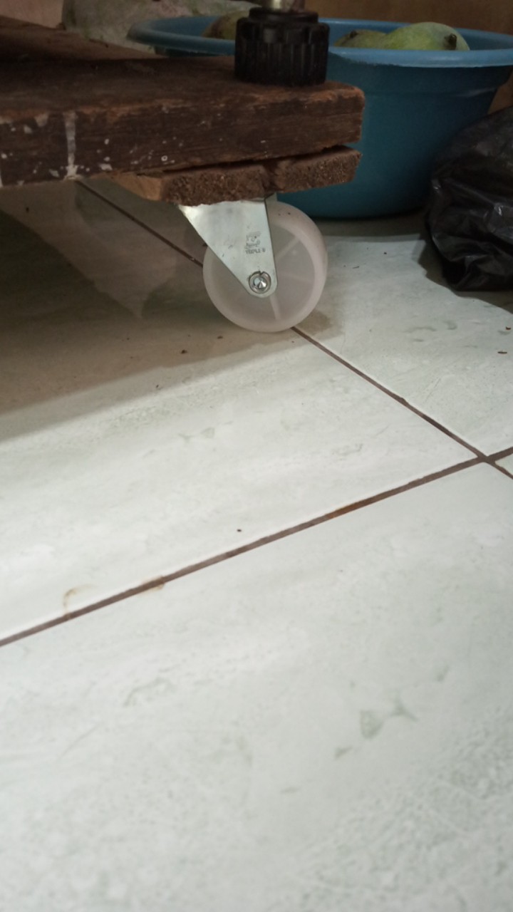 Roda Gepeng 2 Inch Nilon Lemari Troli Etalase Kursi Sofa Meja Putih Nylon Casters