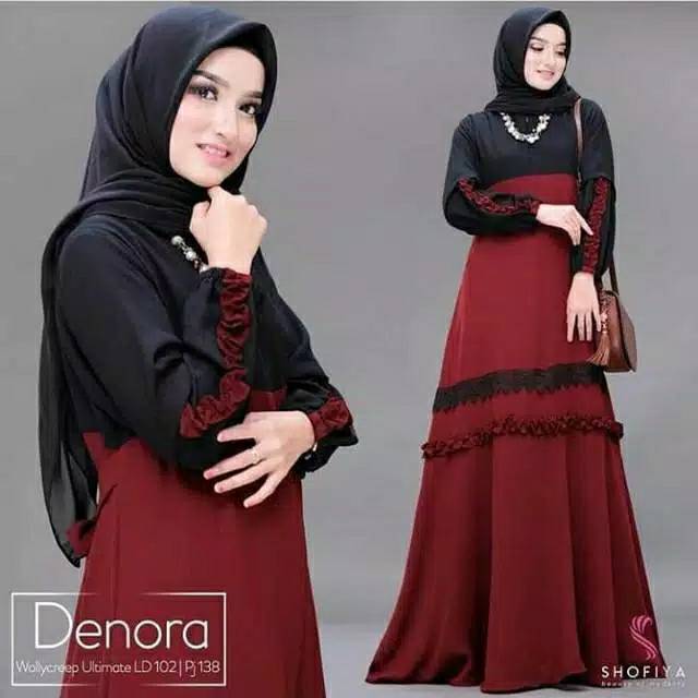 Dress Wanita V- Neck Backless Lengan Panjang