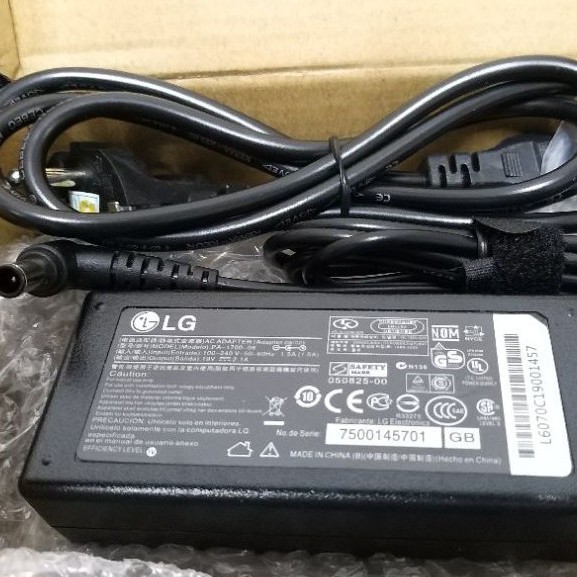 ADAPTOR CHARGER TV MONITOR LG 19V 1.7A ORIGINAL -  Adapter LG 19 V 1.7 A