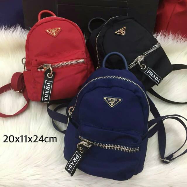 Ransel prada bahan nylon