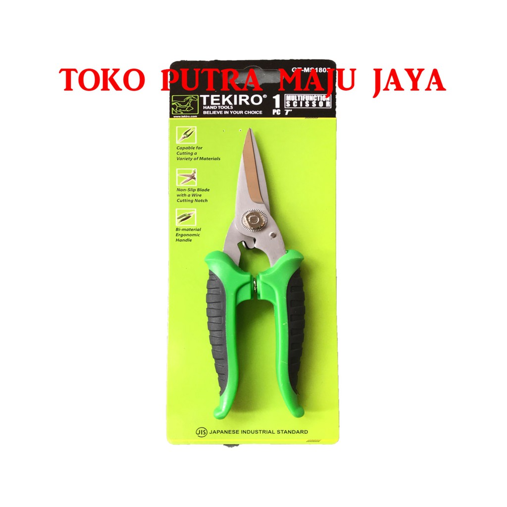 

Gunting Multifungsi - Multifunction Scissor 7 Inch - Tekiro