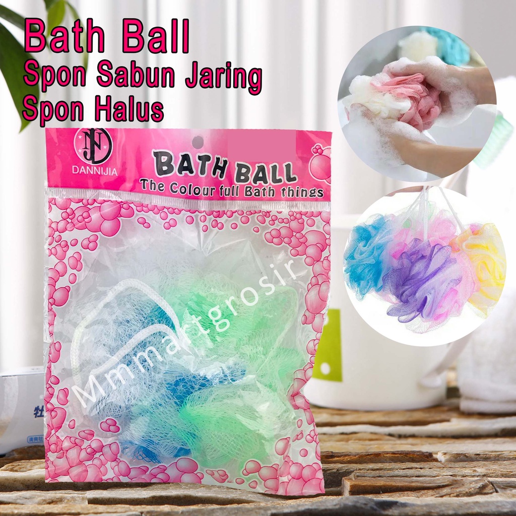 Bath Ball / Spons / Spons Busa Halus / Spons Mandi Jaring