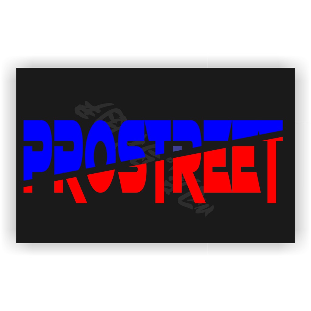 

Cutting stiker prostreet//ukuran 25x9cm