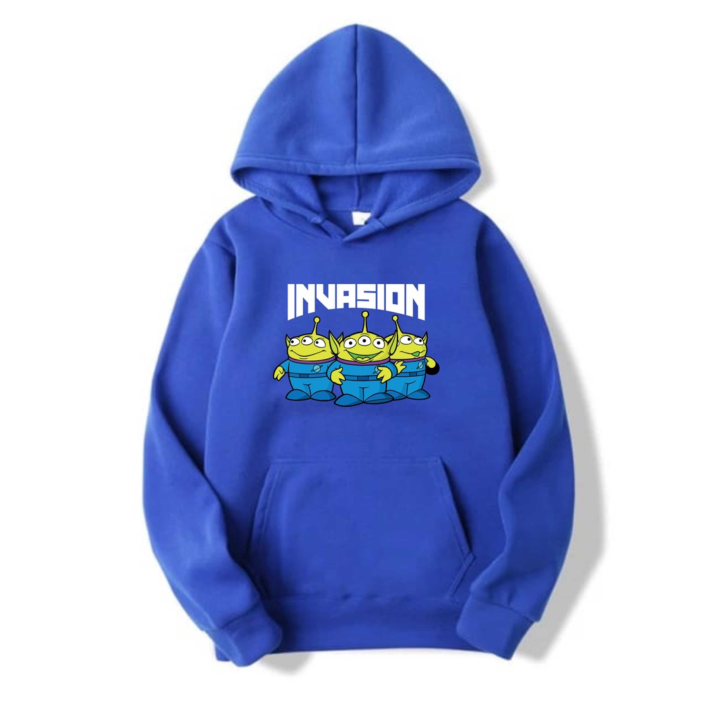 INVASION Jumper Hoodie II INVASION Sweater Hoodie II Sweter Oblong Topi Sz M - XL ( Pria &amp; Wanita / Anak &amp; Dewasa )