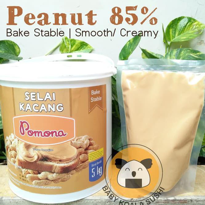

Terlaris! Selai Kacang 1 Kg | Pomona Smooth Peanut Butter Bake Stable Roti Bakar