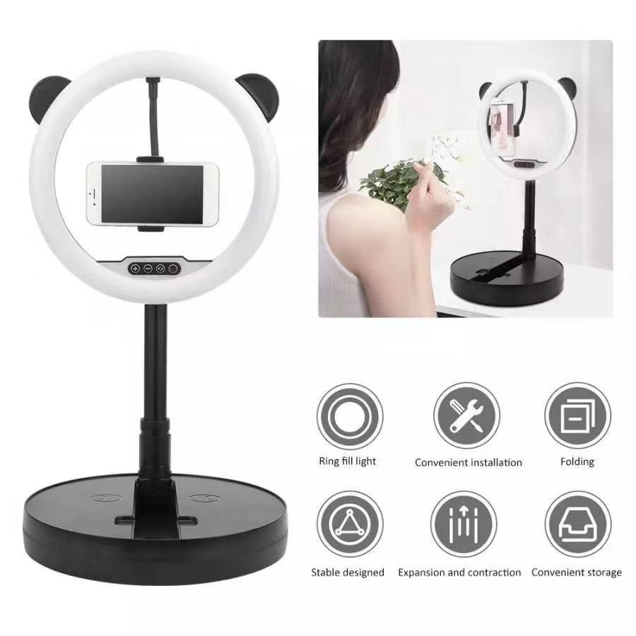 Ring Light LED Colorr Lampu Selfie LED G2 Make Up 12inch Tinggi 1.67m Lightning Studio Daya ringan 12-24W