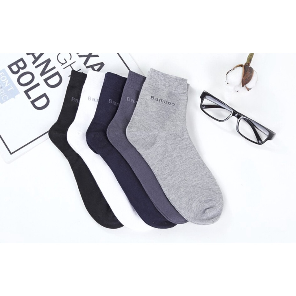 Kaos Kaki Kerja Formal Pria High Quality Super Bambu Bamboo Sock SCH034