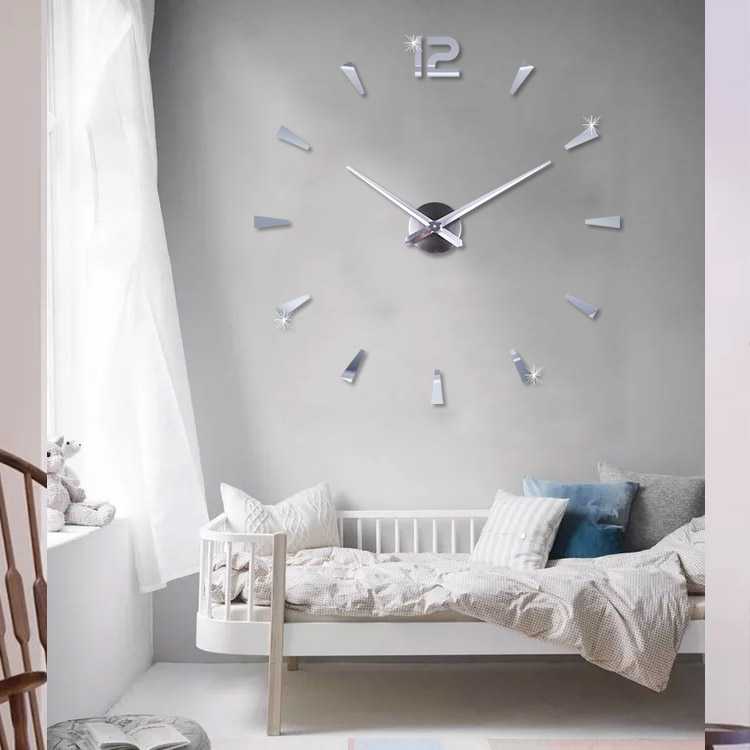 Jam Dinding DIY Giant Wall Clock Quartz Creative Design - DIY-114