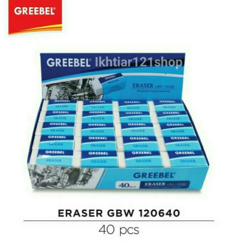 

1 Pack Eraser/Penghapus Pensil Greebel Perpack isi 40 pcs