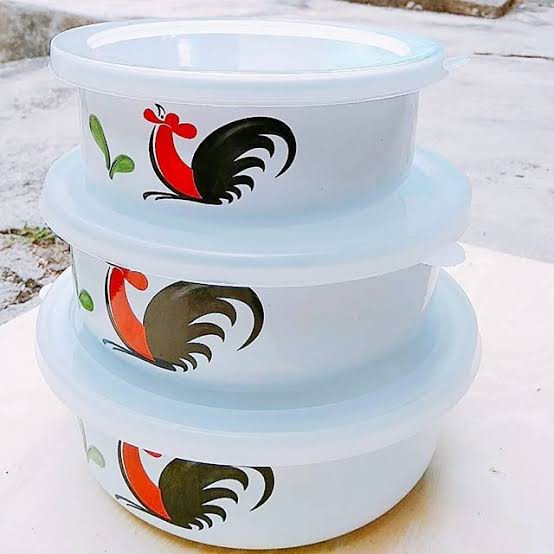 RANTANG SUSUN 3 AYAM JAGO/MIXING BOWL KRURUYUK