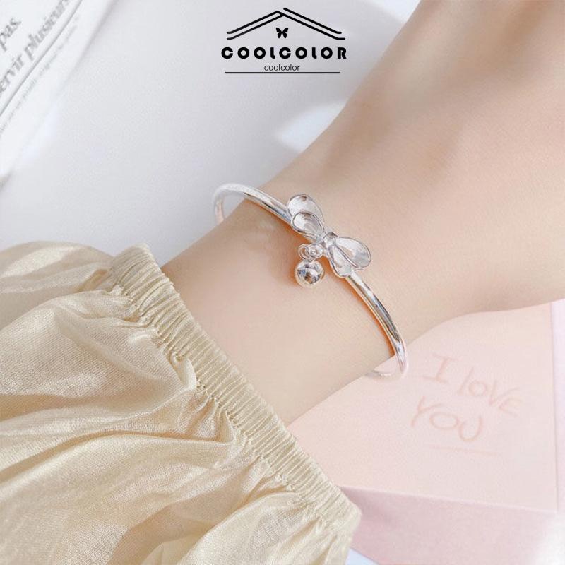 COD❤️Gelang Kupu-Kupu Putri Berlari Bow Bell Manis Sedikit Segar Gaya Mahasiswa Wanita Gelang Pacar Hadiah Fashion Aksesoris Korea Import Murah