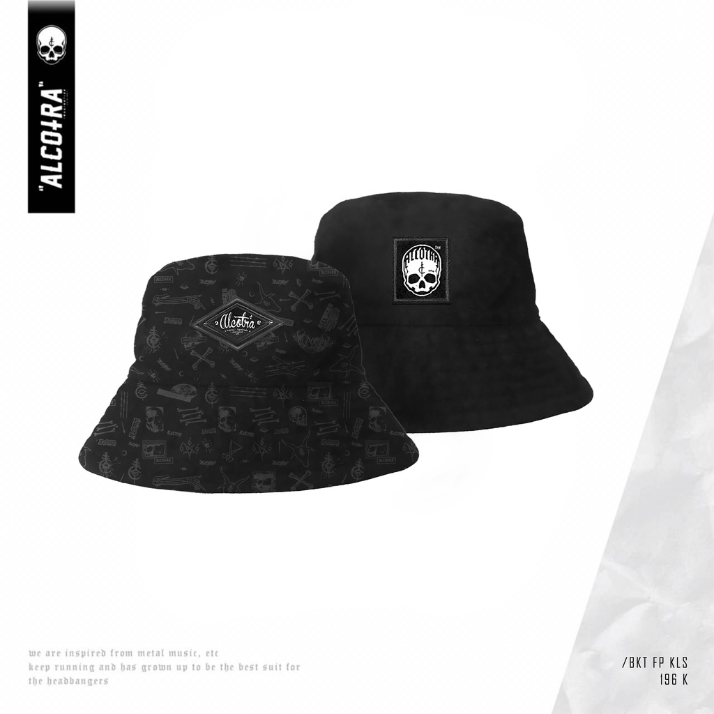 BUCKET FULL PRINT KOLASE // BUCKET HAT DUA SISI FULL PRINT KOLASE ALCOTRA