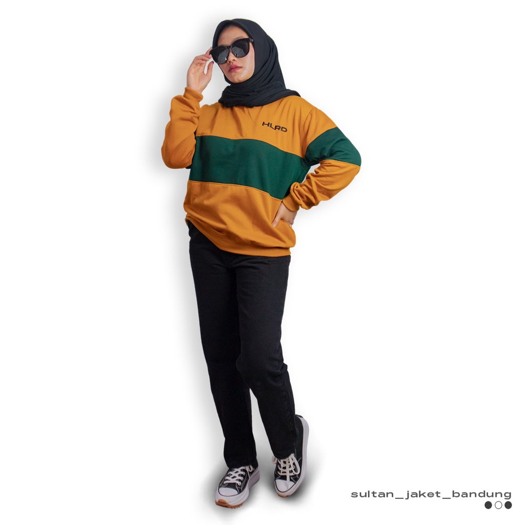 Holyrider Sweatshirt Stripe Henzie Emerald II  Sweatshirt Stripe Fashionable