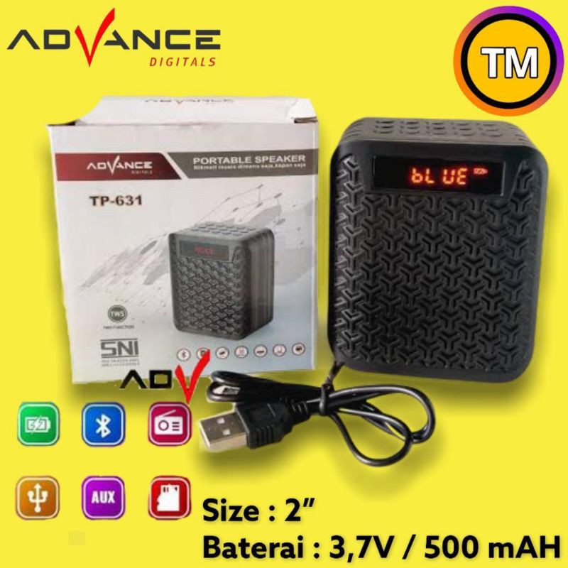 Ready Stock  Music Box  Advance Speaker / Advance Speaker Bluetooth TP 631