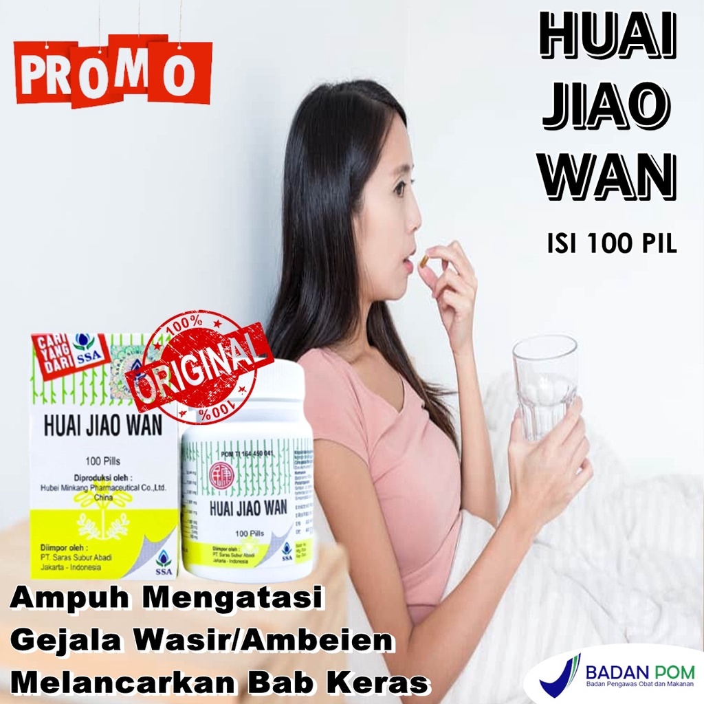 Pil wasir cina huai jiao wan obat ambeyen cina paling ampuh obat wasir ambeyen bab darah Original BP