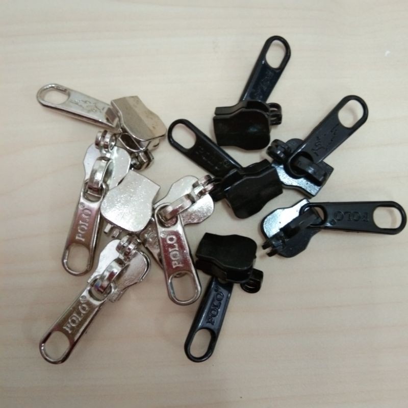 Kepala resleting Koper Besar no.10/ Kepala resleting tanduk / kepala resleting koper kunci