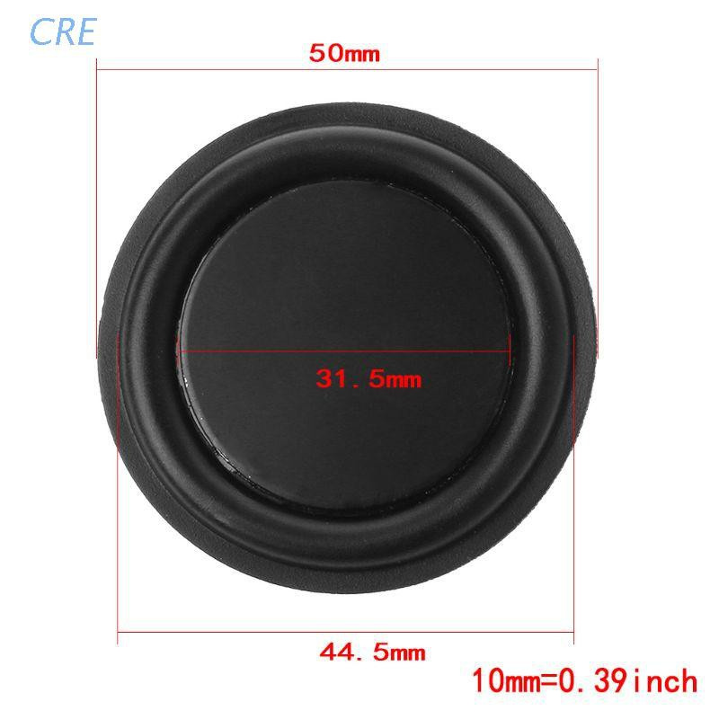 CRE  50mm Passive Radiator Subwoofer Speaker Vibration Membrane Bass Rubber Woofers