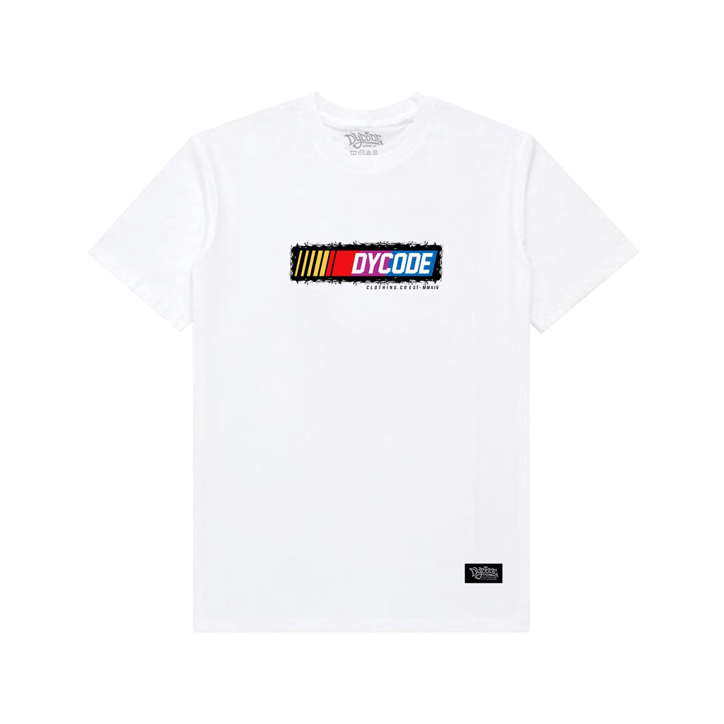 Kaos T Shirt Pria Wanita Casual Dycode Nascar White Original Distro