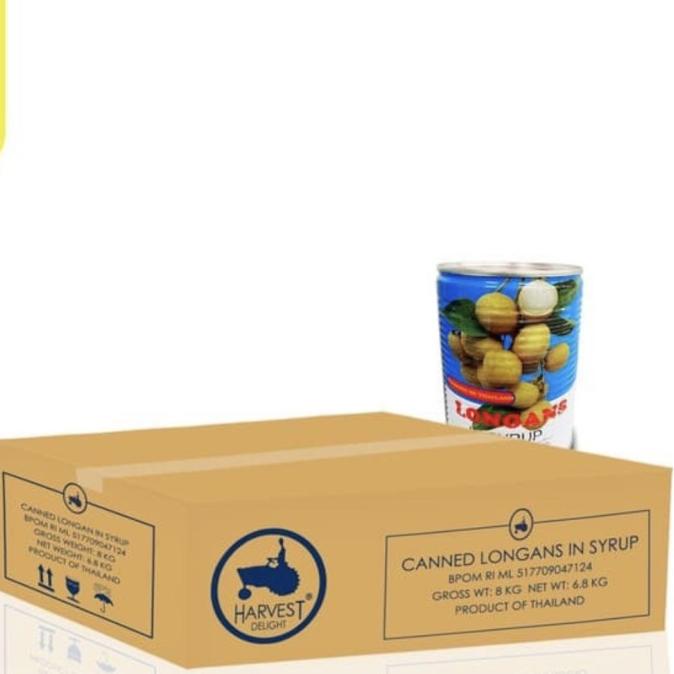

Harvest delight longan in syrup 565gr 1 karton 12pcs ---Termurah---