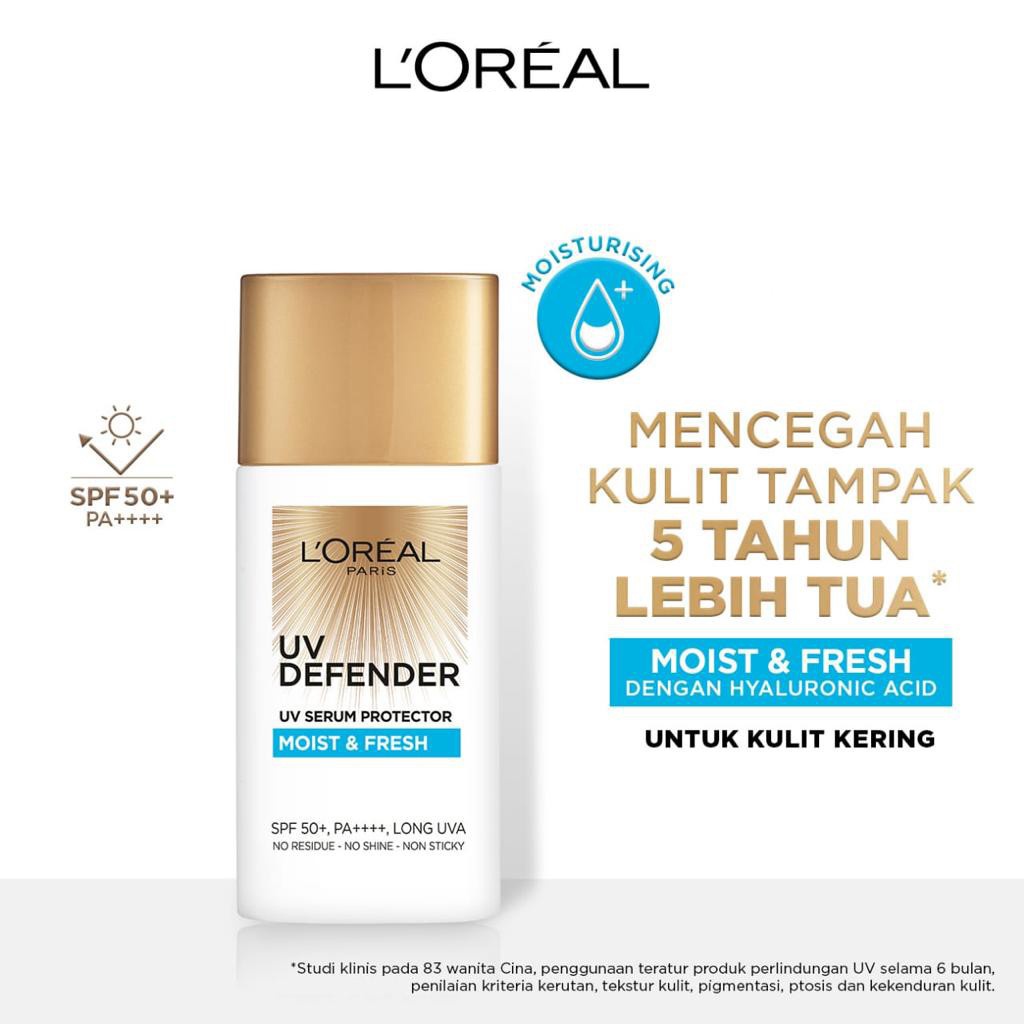 L'Oreal UV Defender Serum Protector SPF 50+ PA+++ Long UVA | Sunscreen 50mL | 15mL LOREAL