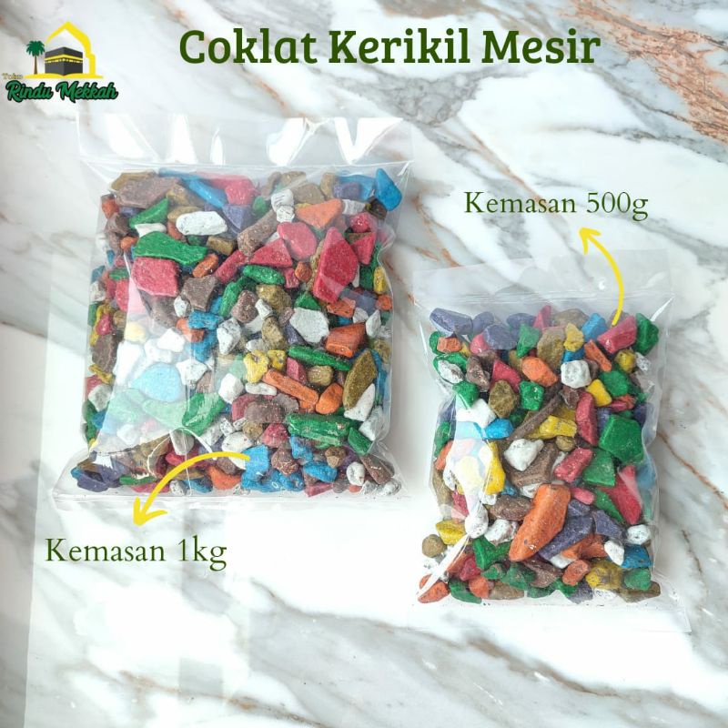 coklat kerikil mesir rock chocolate cokelat batu 1kg oleh oleh haji umroh