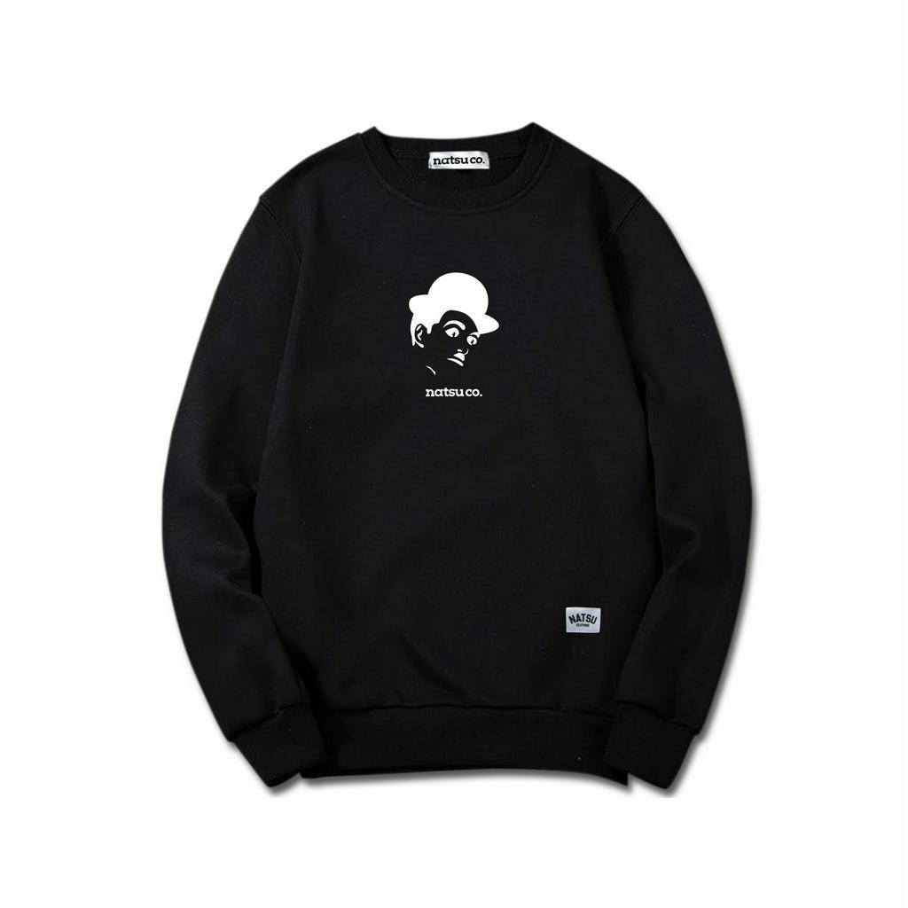 Sweater Crewneck Pria natsu co. - Topi Caplin NATSU x PANDAWA HOODIE