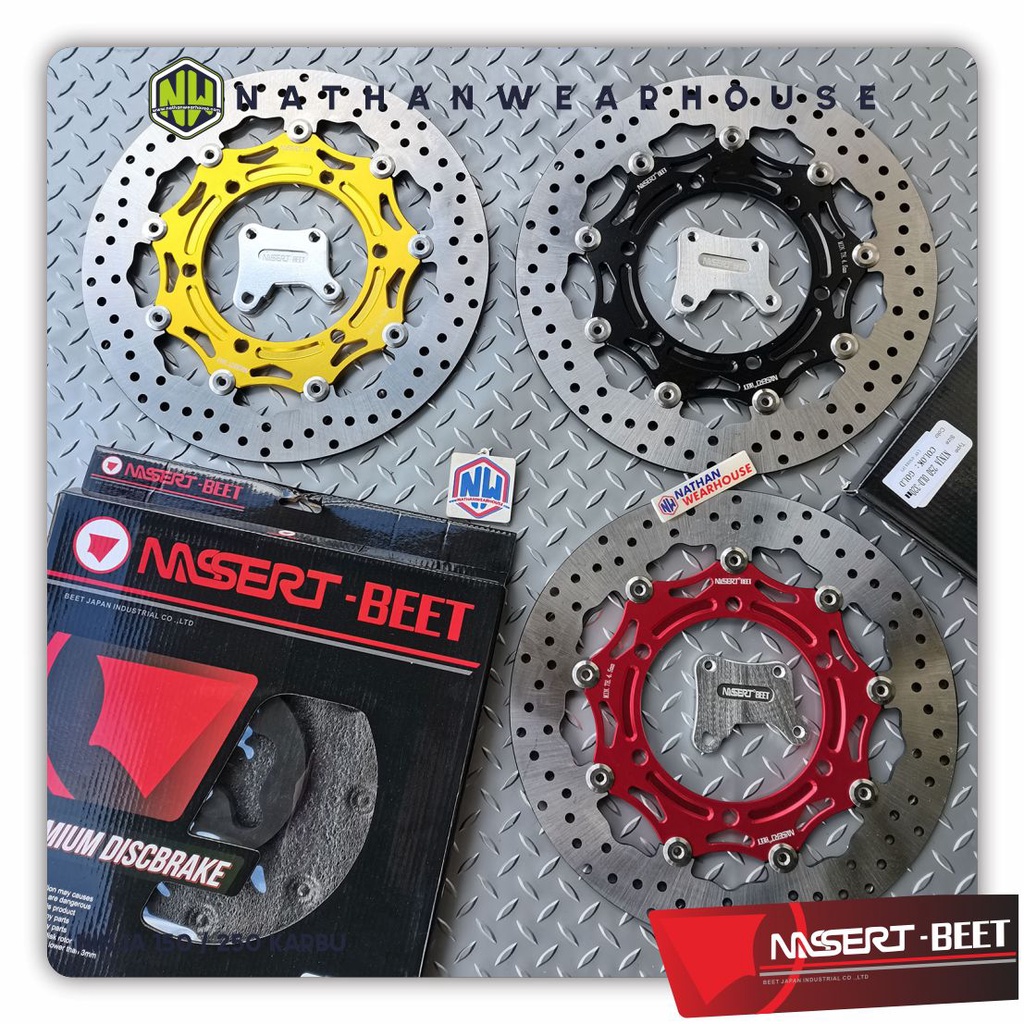 Discbrake Piringan Cakram Depan Ninja 150 150RR 250 Old 2013 CNC Floating 320mm Nassert Beet NB-08