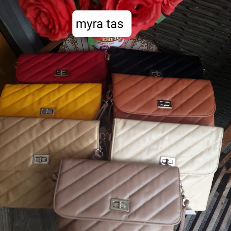 Tas Myra(Tali panjang+pendek & Pouch Myra(Tali Pendek)