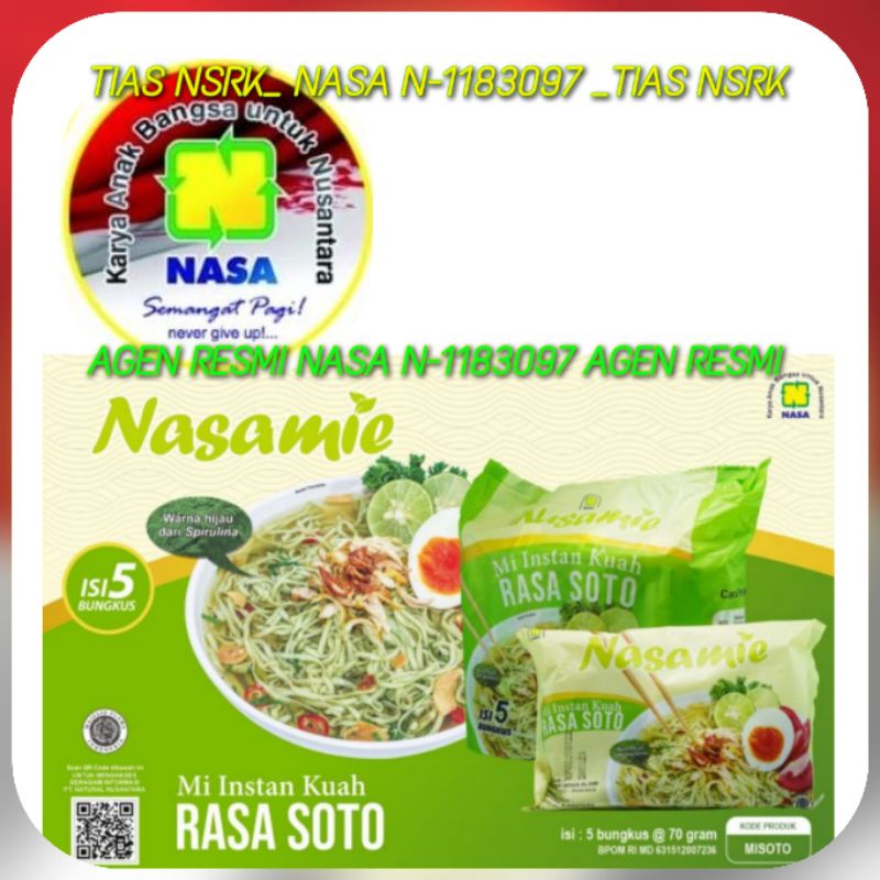 

Produk HomeCare. Produk HomeCare. NASAMIE SPIRULINA - Kuah Soto (1Paket 5pcs)