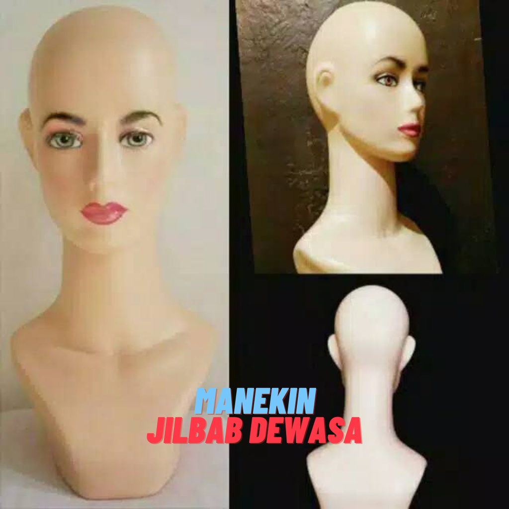 Manekin Hijab Ukuran DEWASA | Display Patung / Patung kepala Dewasa