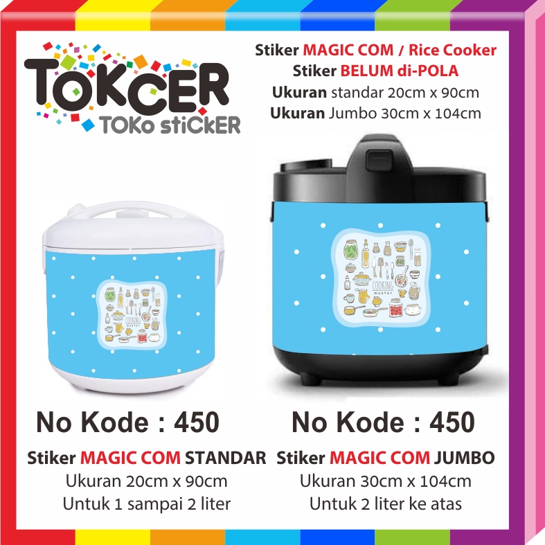 STIKER Magic COM/ Rice COOKER Motif COOKING Master