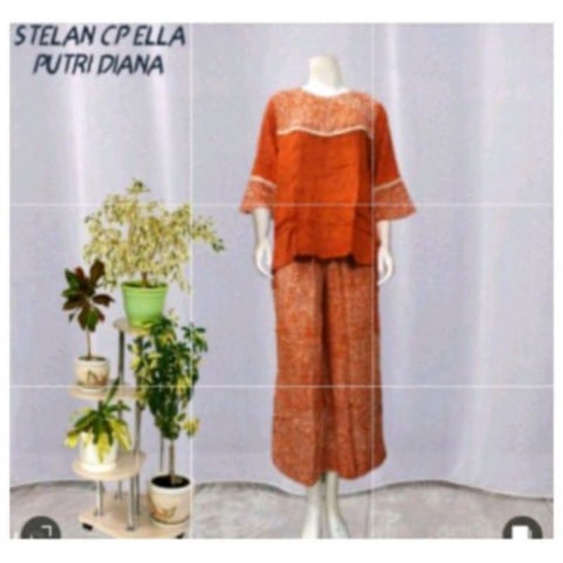 stelan CP Ella batik Putri Diana Pekalongan/stelan CP celana kulot batik Putri Diana Pekalongan