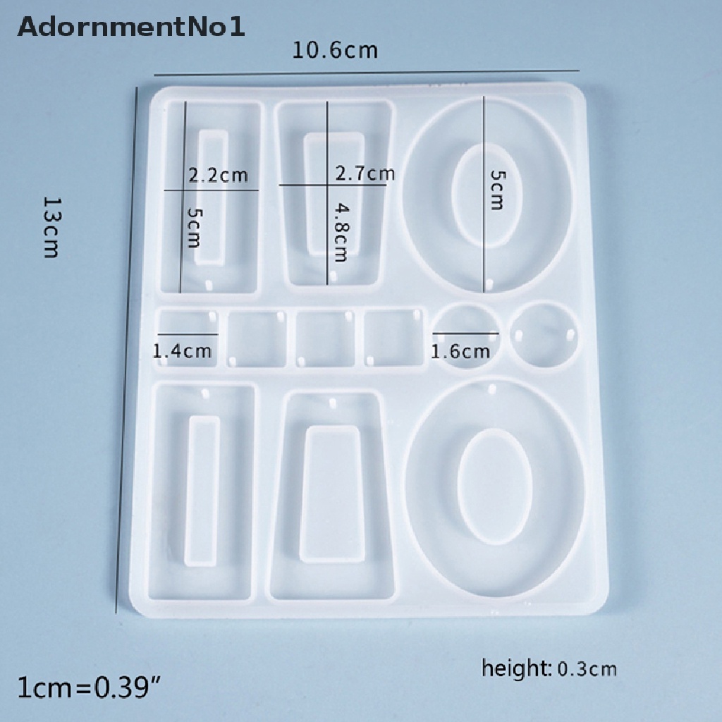 (AdornmentNo1) Cetakan Resin Epoksi Bahan Silikon Untuk Membuat Perhiasan Anting DIY