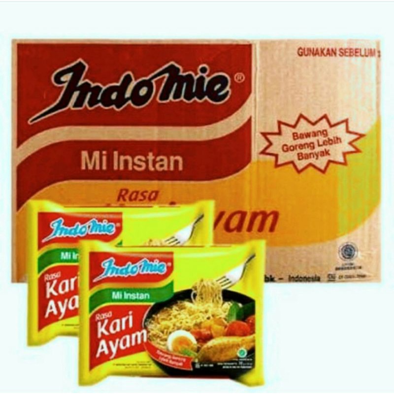 

indomie rebus rasa kari ayam 1 DUS isi 40 pcs / mie instant kuah