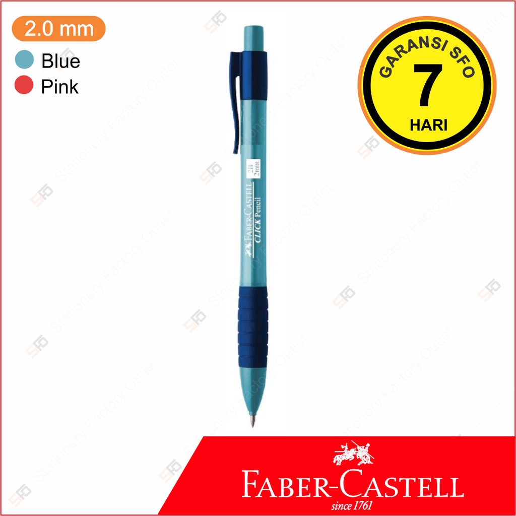 

Pensil Mekanik Faber Castell 2.0 mm - Click Pencil 2mm
