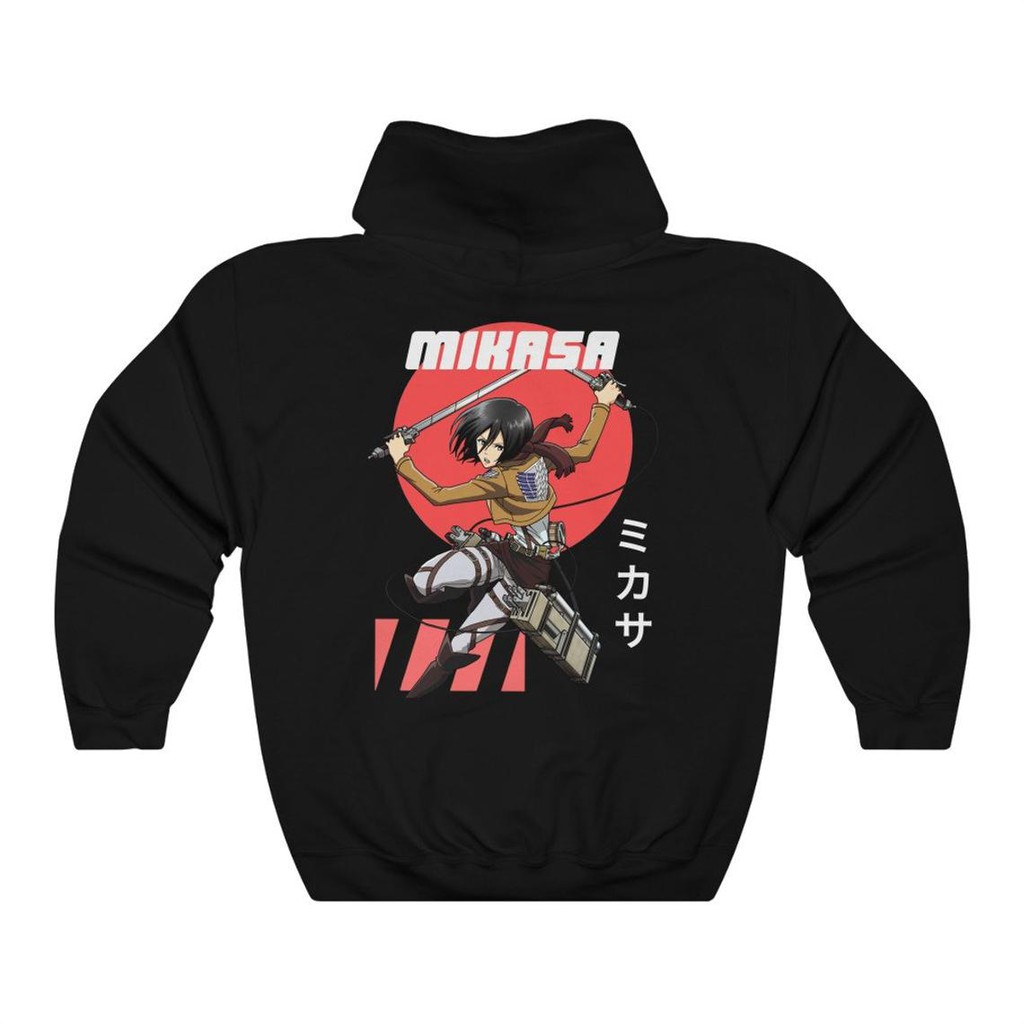 Hoodie Mikasa Ackerman Fight Anime Attack On Titan AOT SNK Manga