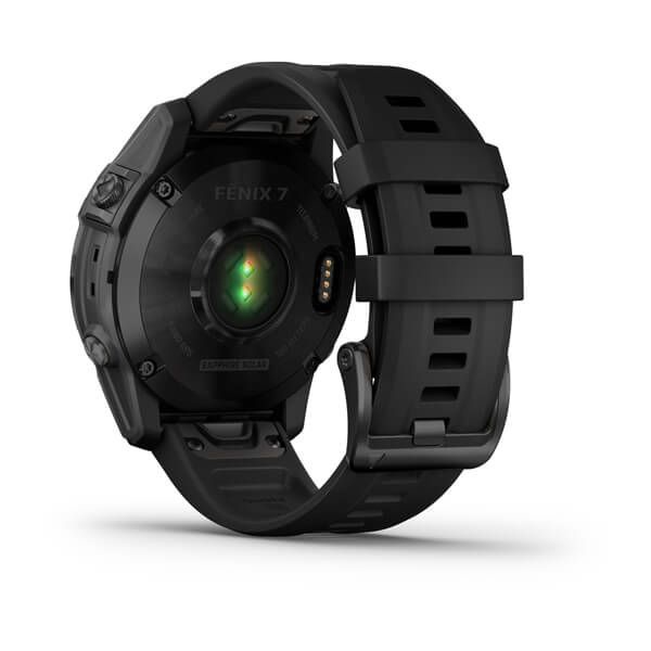 Garmin Fenix 7 Solar Sapphire Carbon Gray DLC Titanium Silicon Band Garansi Resmi TAM 2 tahun